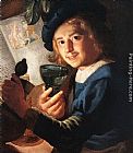 Gerrit van Honthorst Young Drinker painting